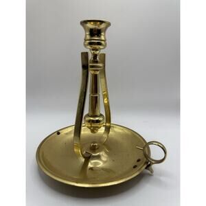 Vintage Baldwin Brass Chamberstick Candle Holder Made in USA